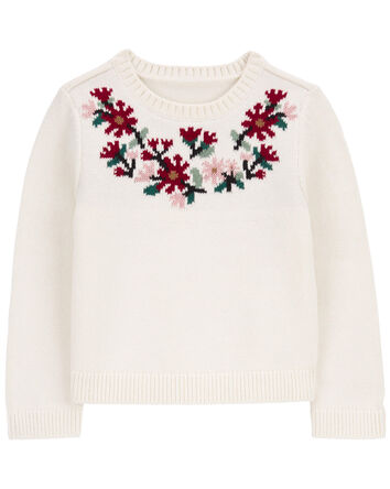 Toddler Holiday Cotton Sweater, 