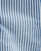 Baby Knit-Like Denim Hickory Stripe Overalls, image 4 of 4 slides