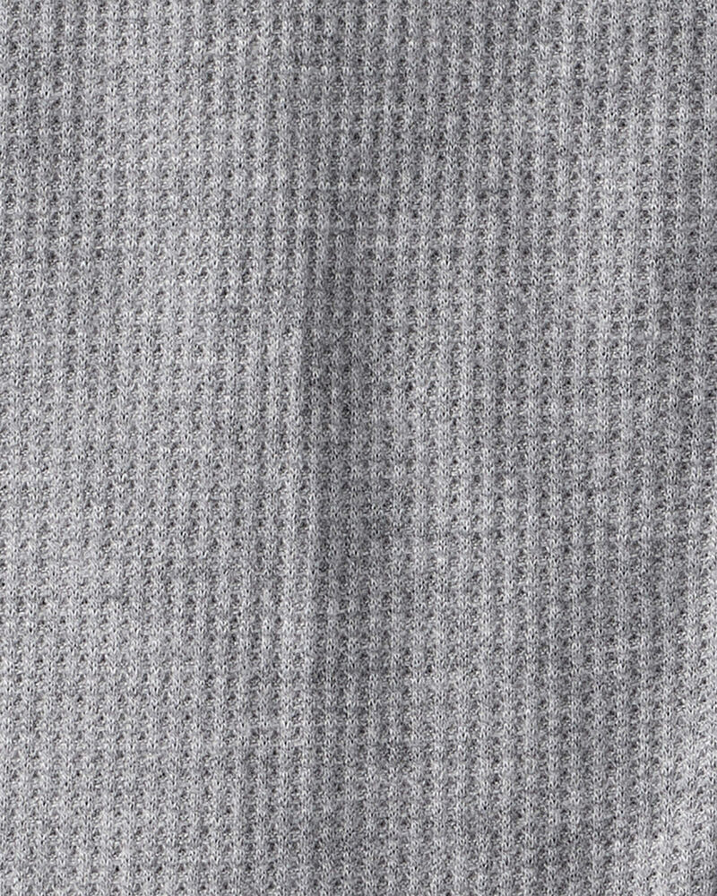 Baby Boy Solid PurelySoft Long-Sleeve 2-Way Zip Sleep & Play Pajamas - Grey, image 4 of 8 slides