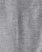 Baby Boy Solid PurelySoft Long-Sleeve 2-Way Zip Sleep & Play Pajamas - Grey, image 4 of 8 slides
