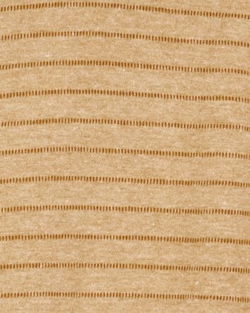 Toddler Striped Hooded Shirt - Tan, 