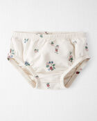 Baby Organic Cotton French Terry Dress in Berry Blossom Print, image 3 of 7 slides