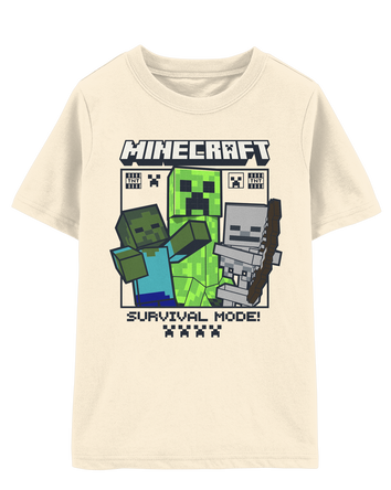 Kid Minecraft® Short-Sleeve Graphic Tee - Cream, 