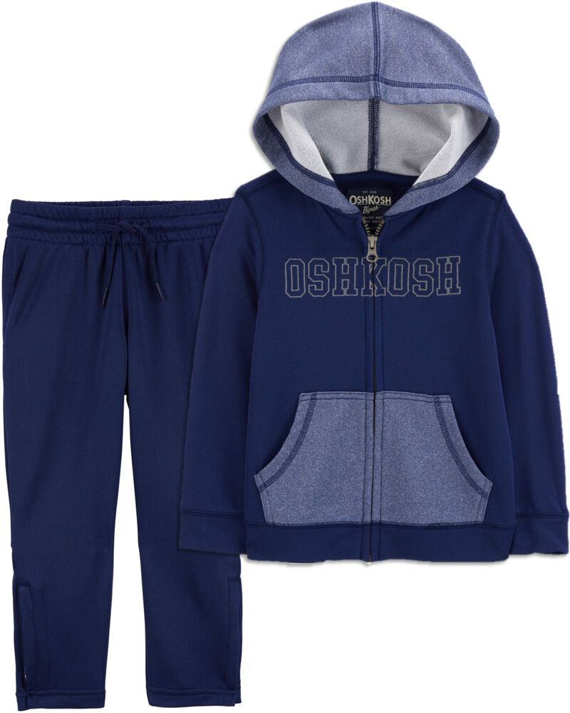 Toddler 2-Piece OshKosh Logo Zip Jacket & French Terry Pants Set, image 1 of 7 slides
