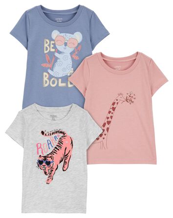 Toddler 3-Pack Graphic Tees, 