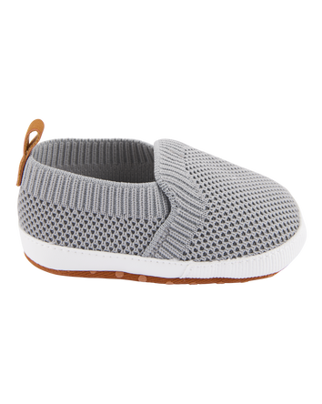 Baby Mesh Slip-On Shoes - Grey, 