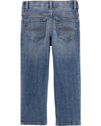 Baby Faded Wash Straight-Leg Jeans, 