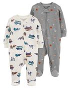 Baby 2-Pack Thermal 2-Way Zip Sleep & Plays
, image 1 of 5 slides