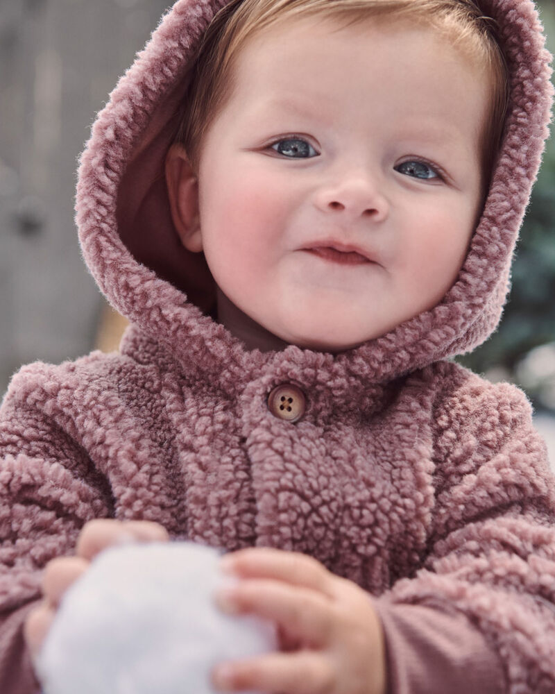 Baby Sherpa Jumpsuit Made with Recycled Materials, image 4 of 5 slides