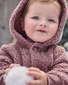 Baby Sherpa Jumpsuit Made with Recycled Materials, image 4 of 5 slides