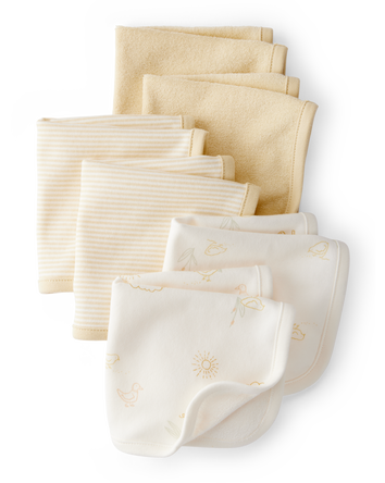 Baby 6-Pack Wash Cloths - Yellow, 
