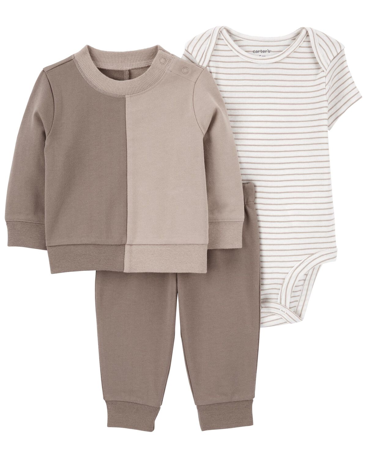 Brown Baby 3-Piece Pullover Set | carters.com