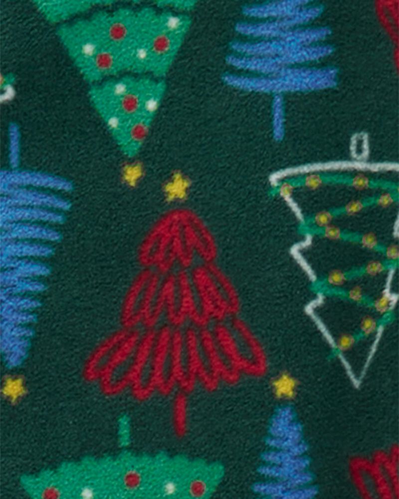 Kid 1-Piece  Christmas Tree Fleece Footie Pajamas
, image 2 of 3 slides