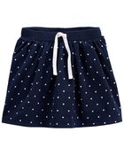 Toddler Polka Dot Jersey Skort, image 1 of 3 slides