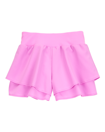 Kid Flowy Layered Flip Short - Pink, 