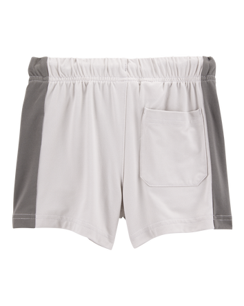 Toddler Striped Pull-On Knit Shorts - Gray, 