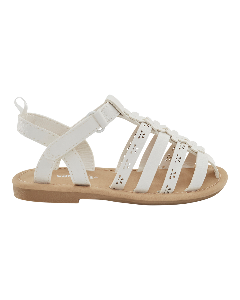 Toddler Casual Sandals - White, image 2 of 7 slides