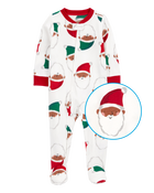 Toddler 1-Piece Santa Fleece Footie Pajamas
, image 2 of 5 slides