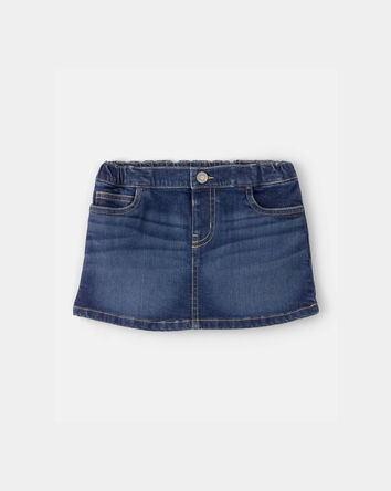 Toddler Girl Denim Skirt - Dark Wash, 