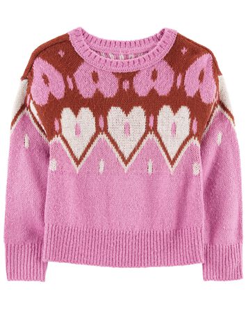 Baby Heart Mohair-Like Sweater, 