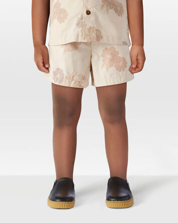 Toddler Floral Pull-On Short, 