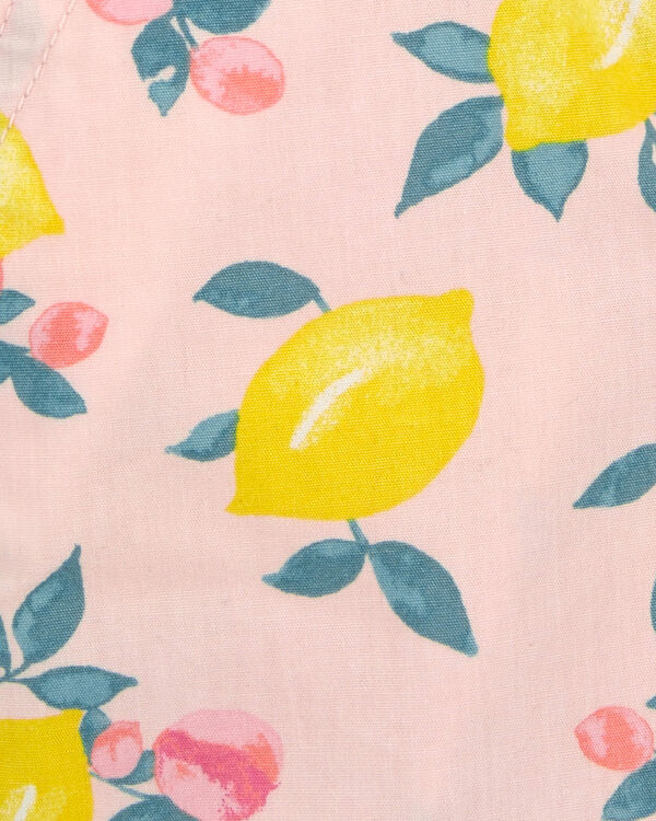 Toddler Lemon Print Shortalls