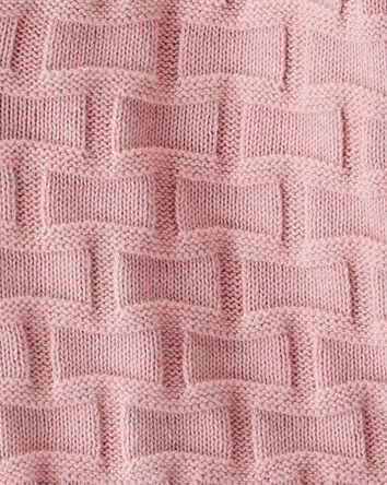Kid Cropped Sweater Knit Stitched Cardigan - Pink, 