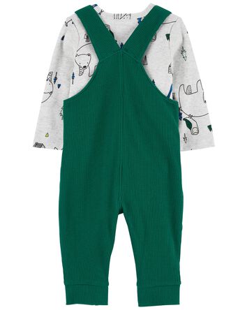 Baby 2-Piece Long-Sleeve Bodysuit & Thermal Coverall Set, 