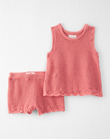 Toddler 2-Piece Organic Cotton Sweater Knit Set, 
