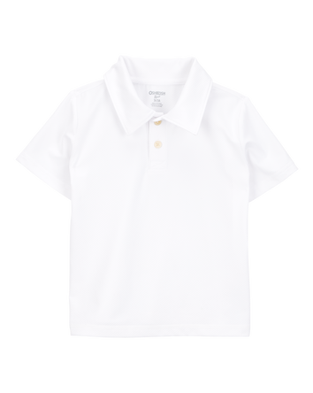 Toddler 3-Pack Active Uniform Polo Shirts in Moisture Wicking BeCool™ Fabric - White, 