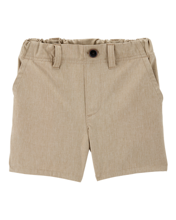 Toddler Boy Active Pull-On Uniform Shorts - Khaki, 