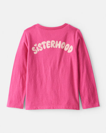 Toddler Girl Sisterhood Long-Sleeve Graphic Tee - Pink, 