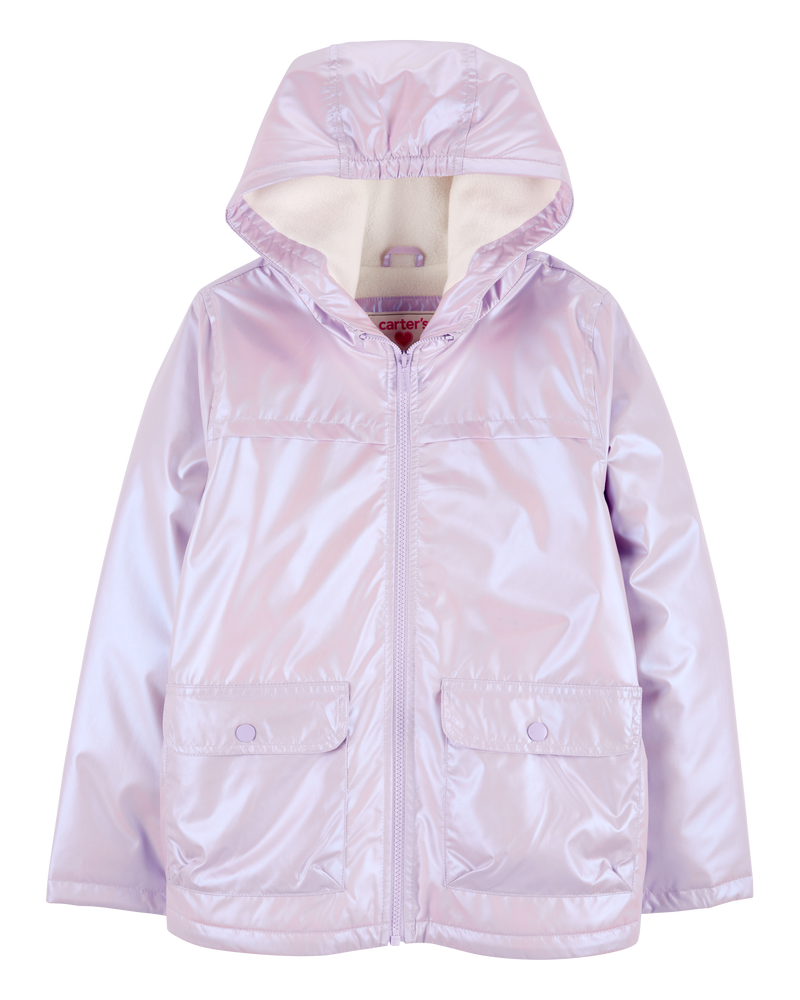 Kid Lavender Shine Mid-Weight Fleece-Lined Jacket, image 1 of 3 slides