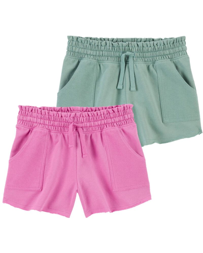 Kid 2-Pack French Terry Pull-On Shorts, image 1 of 1 slides