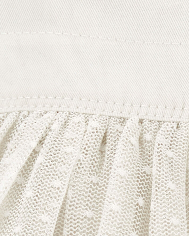 Toddler Sparkly Tulle & Denim Jumper Dress , image 3 of 4 slides