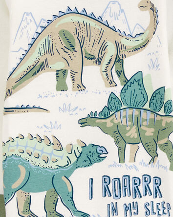 Baby 4-Piece Dinosaur 100% Snug Fit Cotton Pajamas, 
