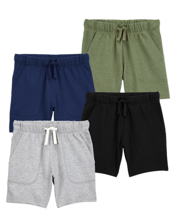 Kid 4-Pack Pull-On French Terry Shorts
, 