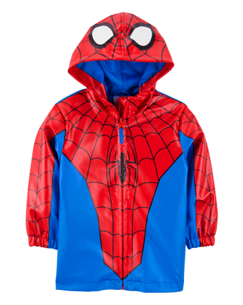 Toddler Spider-Man Rain Jacket - Red, 