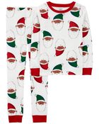 Kid 2-Piece Santa 100% Snug Fit Cotton Pajamas, image 1 of 3 slides