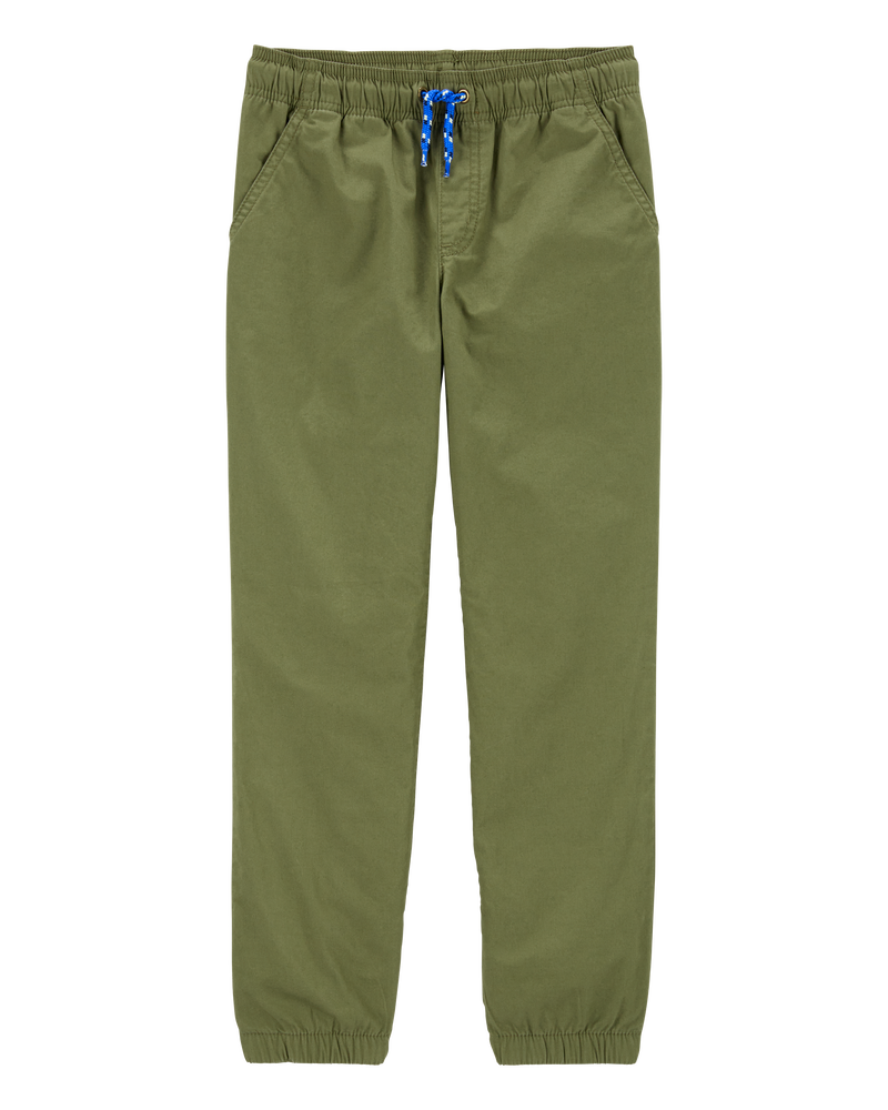 Kid Pull-On Poplin Pants, image 1 of 5 slides