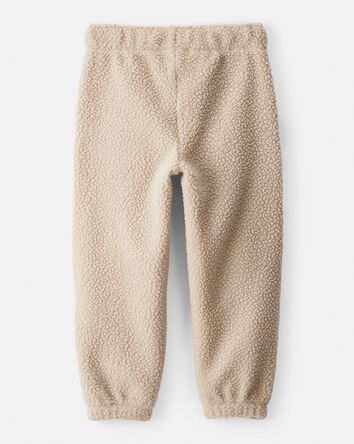 Toddler Girl Cozy Jogger Pants - Brown, 