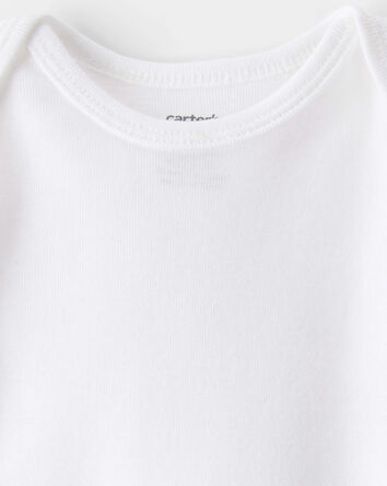Baby 4-Pack Long-Sleeve Bodysuits - White, 