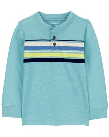 Baby Striped Henley Tee, 