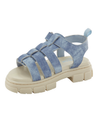Toddler Strappy Denim Sandals - Blue, image 7 of 7 slides