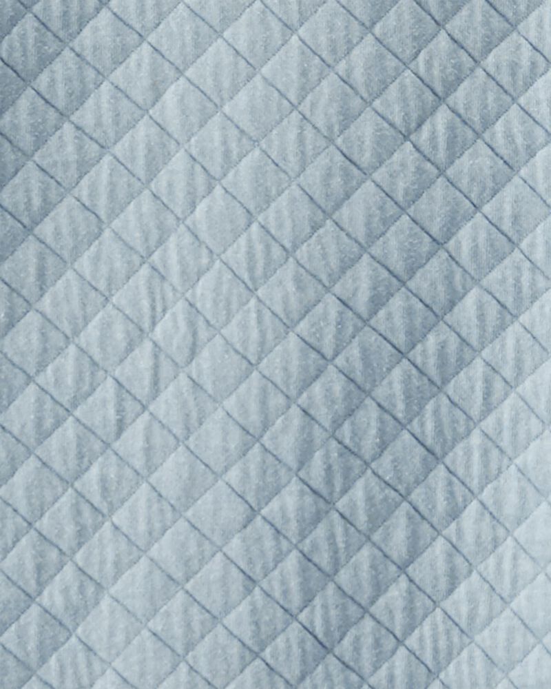 Baby Double Knit Zip Wearable Blanket in Blue Creek, image 4 of 5 slides
