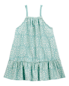 Baby Floral Crinkle Jersey Dress, image 1 of 6 slides