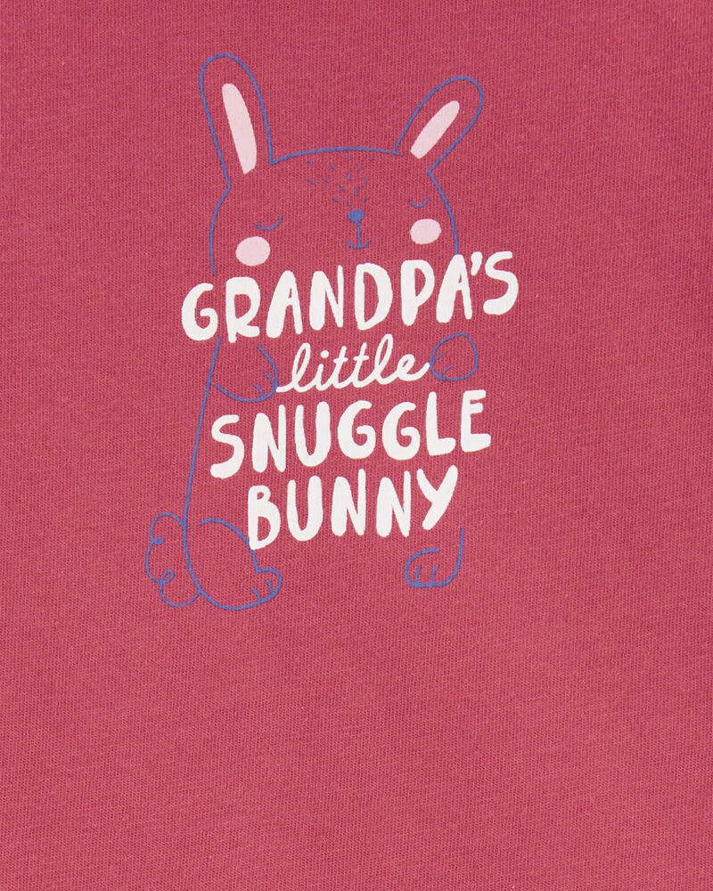 Baby Grandpa's Little Snuggle Bunny Collectible Bodysuit, image 2 of 4 slides
