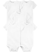 White - Baby 5-Pack Short-Sleeve Bodysuits