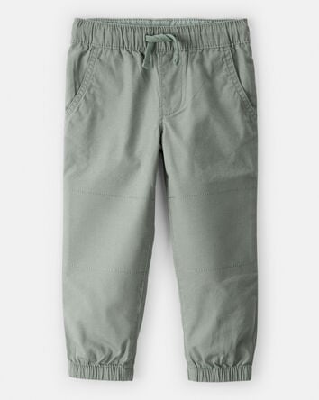 Toddler Boy Cotton Pull-On Fashion Pants - Green, 
