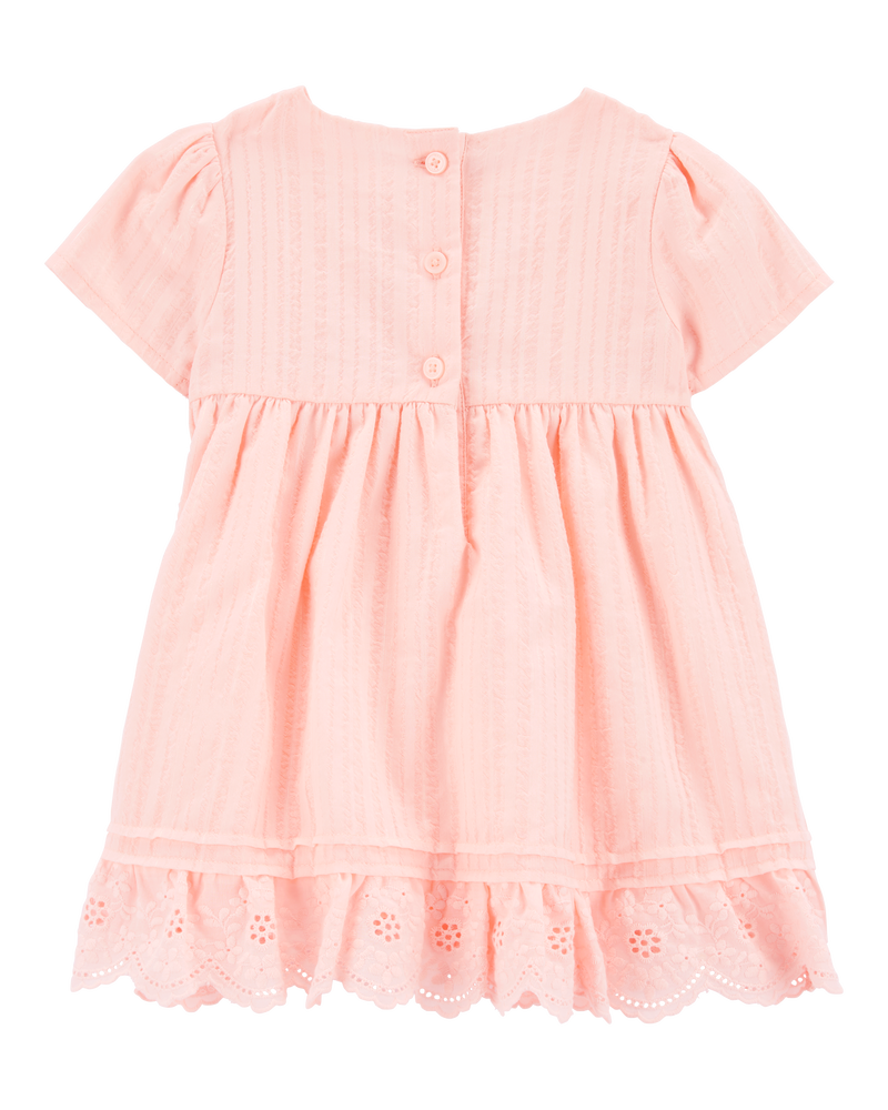 Baby Eyelet Babydoll Dress, image 2 of 5 slides